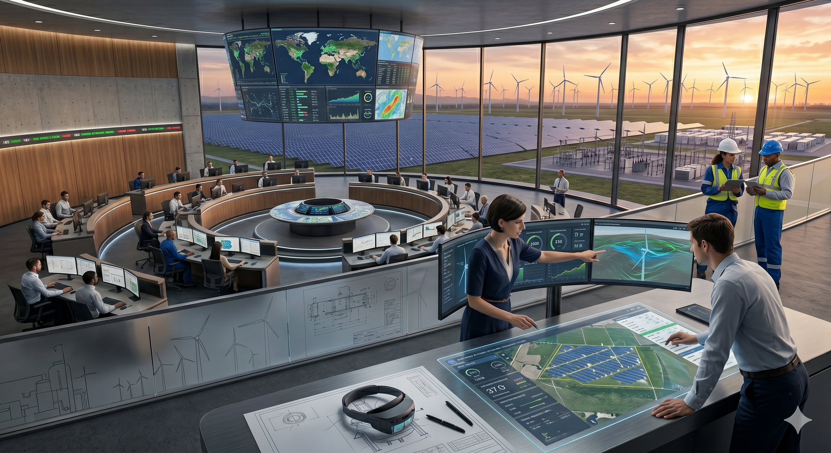 Project management consultancy control room visual